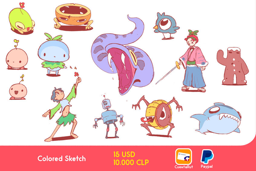 Colored Sketch Example